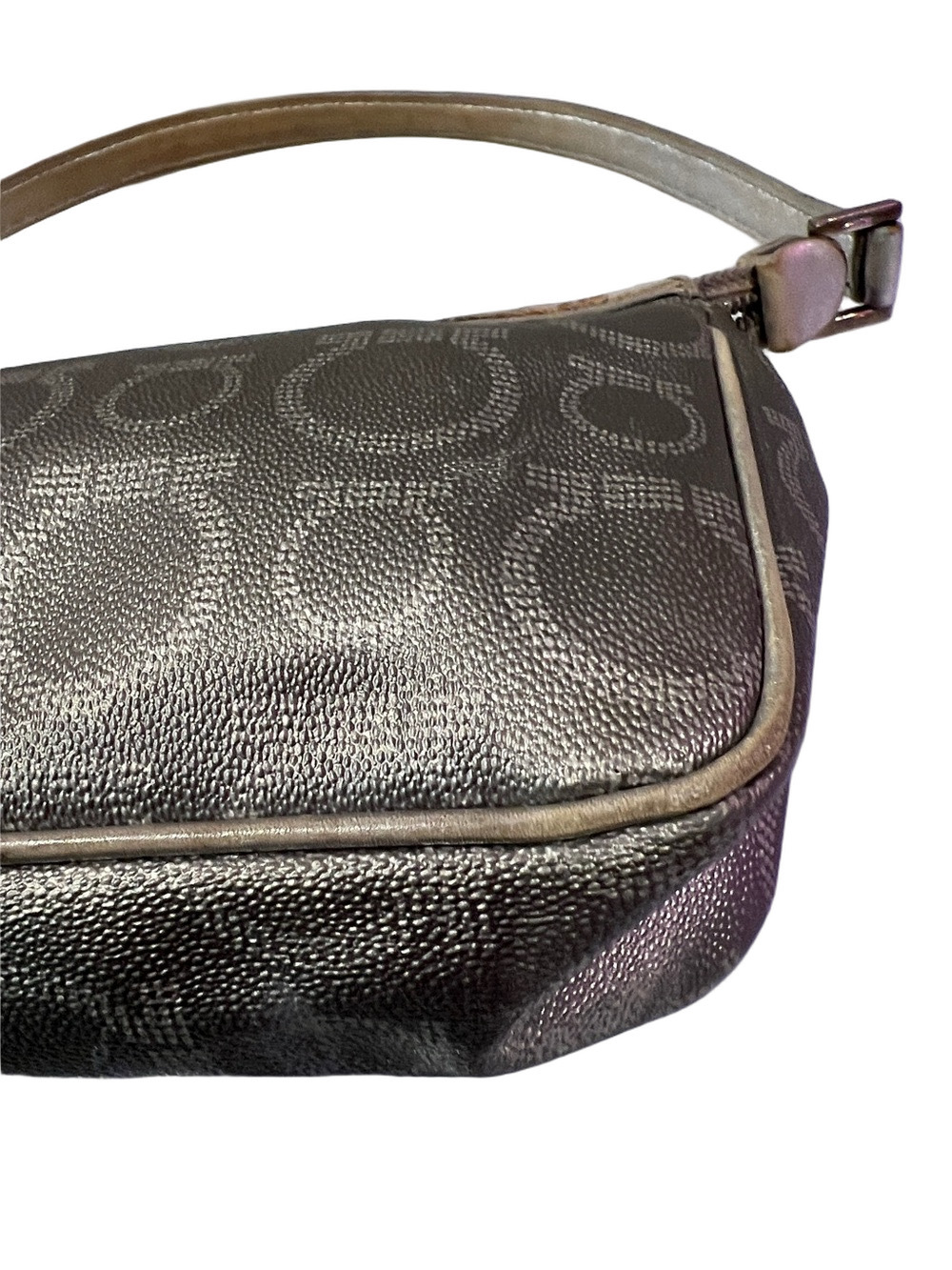 Salvatore Ferragamo Metallic Silver Gancini Shoulder Bag - Picture 13 of 13